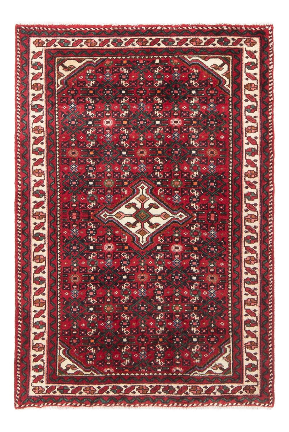 Tapis persan - Nomadic - 122 x 80 cm - rouge foncé