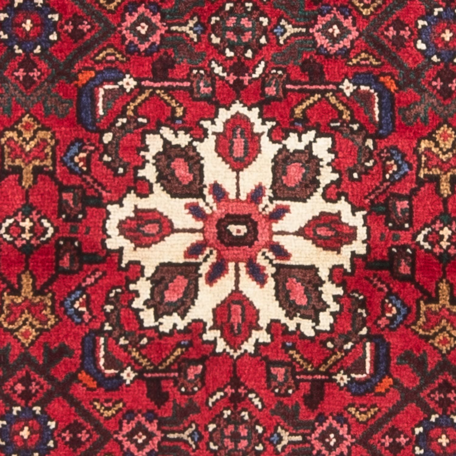 Tapis persan - Nomadic - 128 x 82 cm - rouge foncé