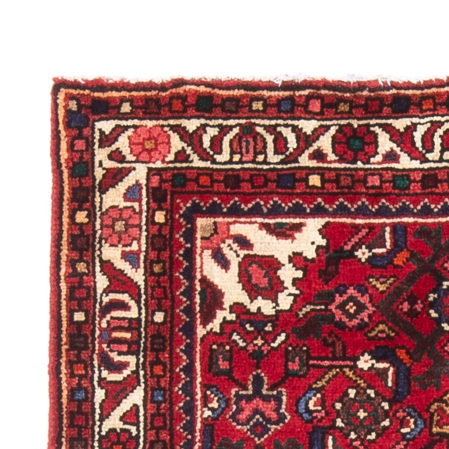 Tapis persan - Nomadic - 128 x 82 cm - rouge foncé