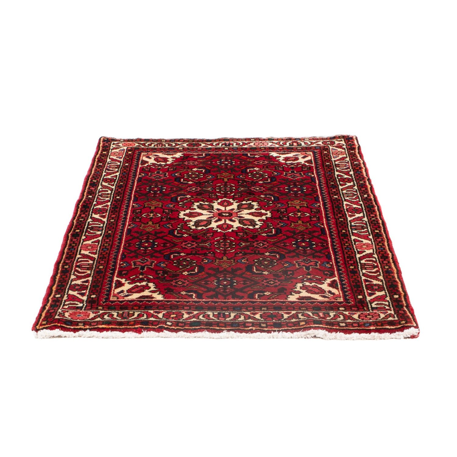 Tapis persan - Nomadic - 128 x 82 cm - rouge foncé