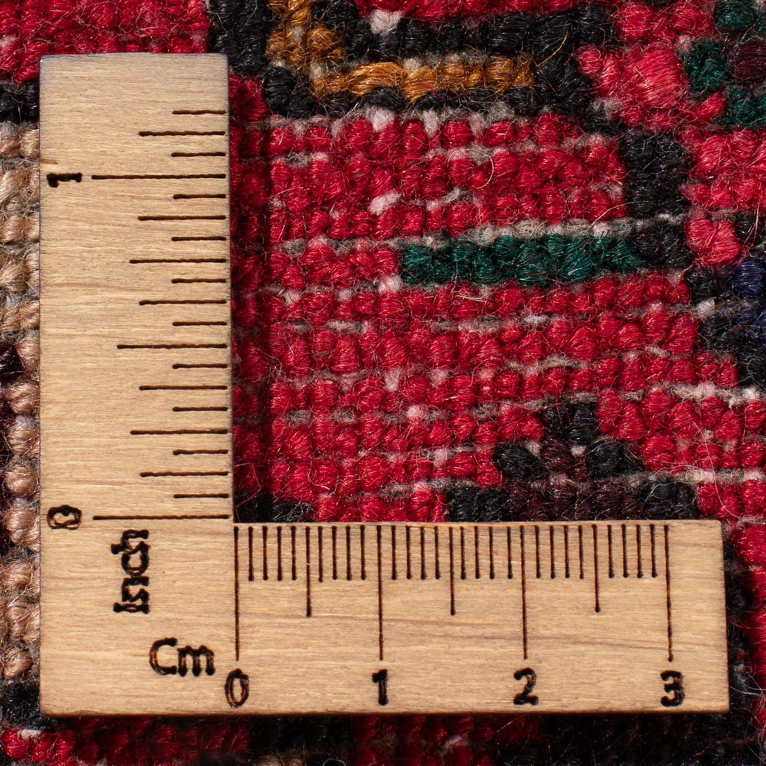 Tapis persan - Nomadic - 128 x 82 cm - rouge foncé
