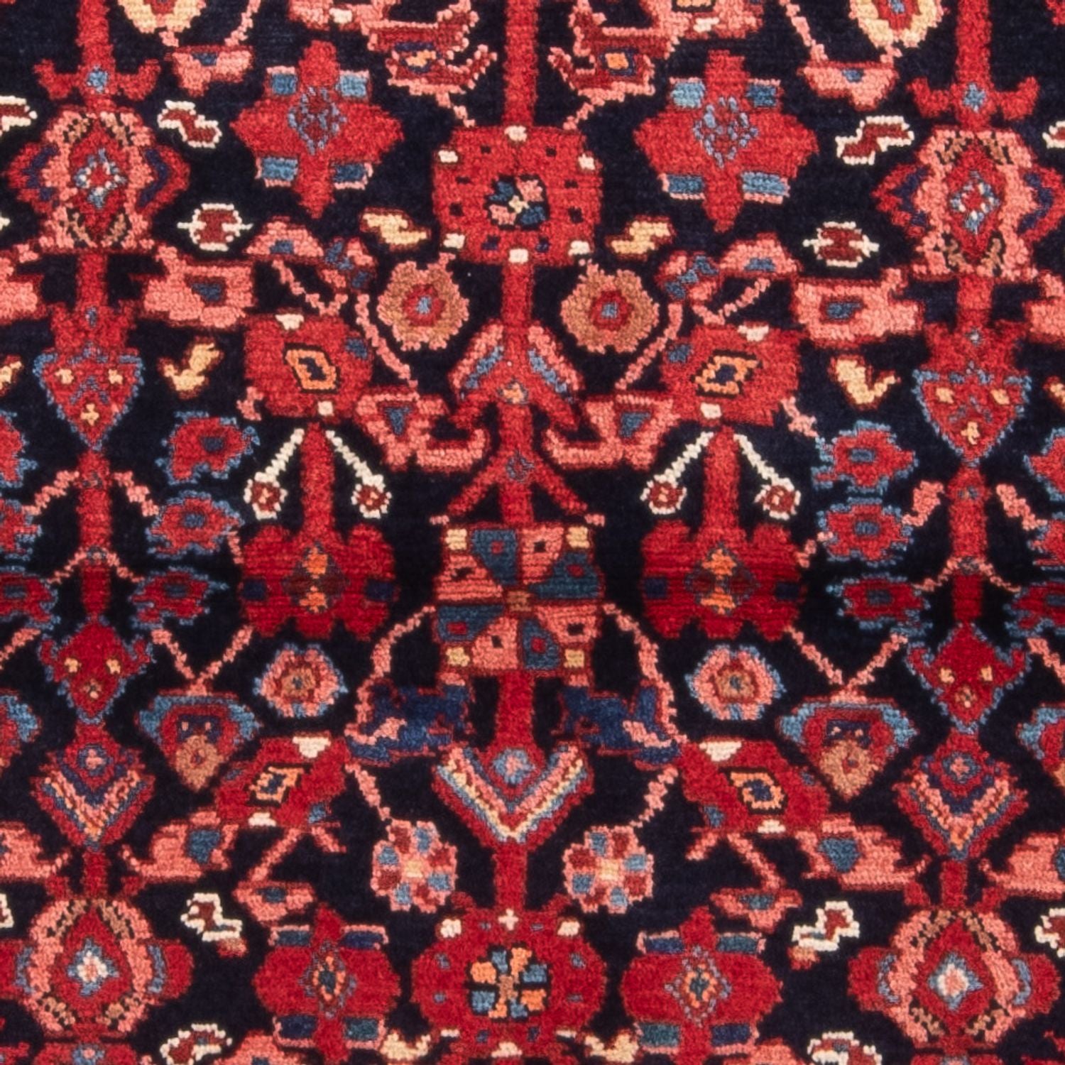 Tapis persan - Nomadic - 144 x 114 cm - bleu foncé