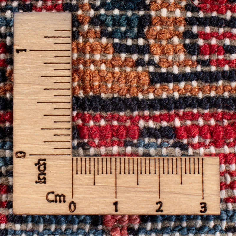 Tapis persan - Nomadic - 144 x 114 cm - bleu foncé