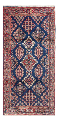 Tapis de couloir Tapis persan - Nomadic - 205 x 96 cm - bleu