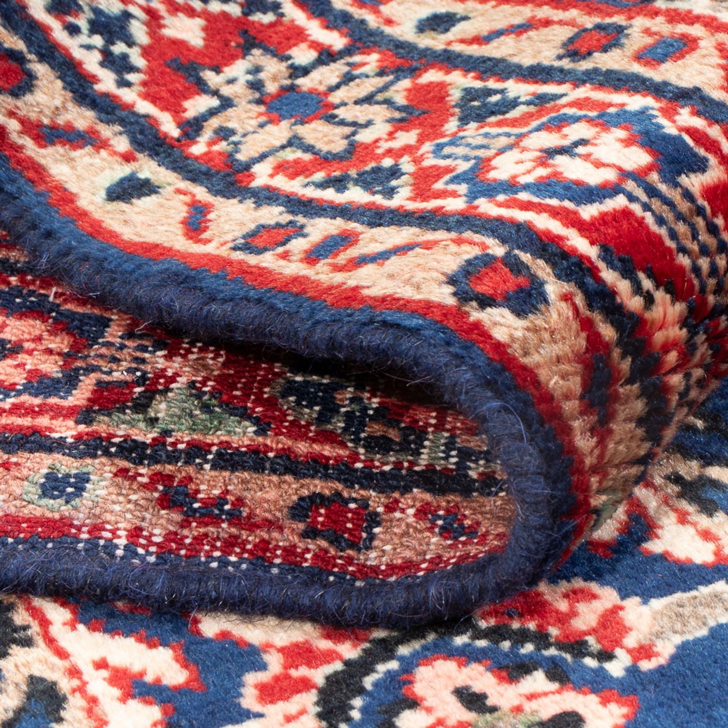 Tapis de couloir Tapis persan - Nomadic - 205 x 96 cm - bleu