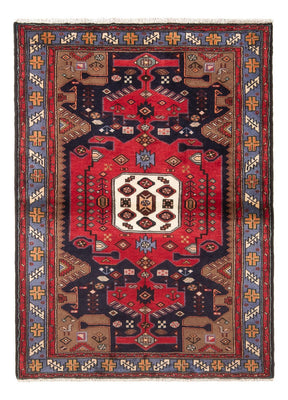 Tapis persan - Nomadic - 161 x 110 cm - bleu foncé
