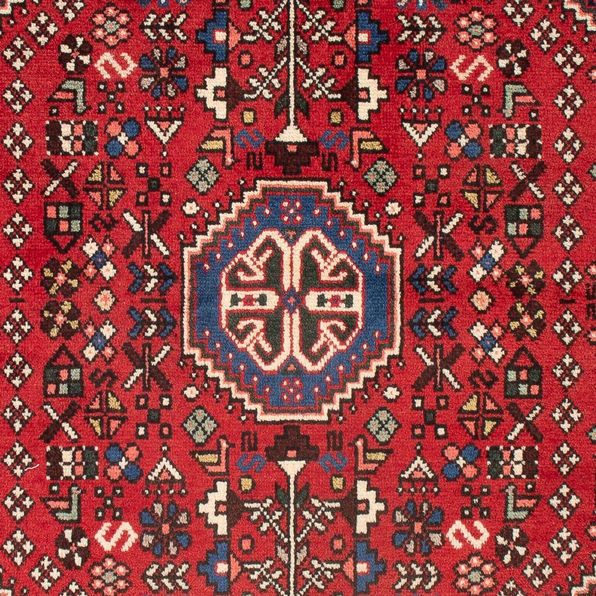 Tapis persan - Nomadic - 97 x 65 cm - rouge