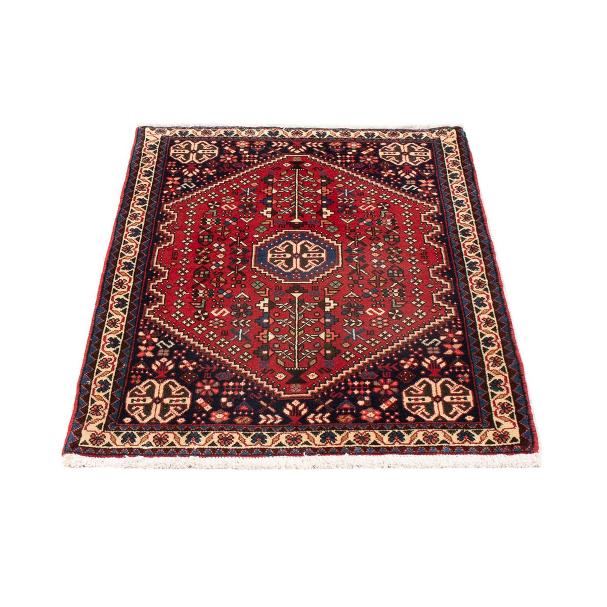 Tapis persan - Nomadic - 97 x 65 cm - rouge