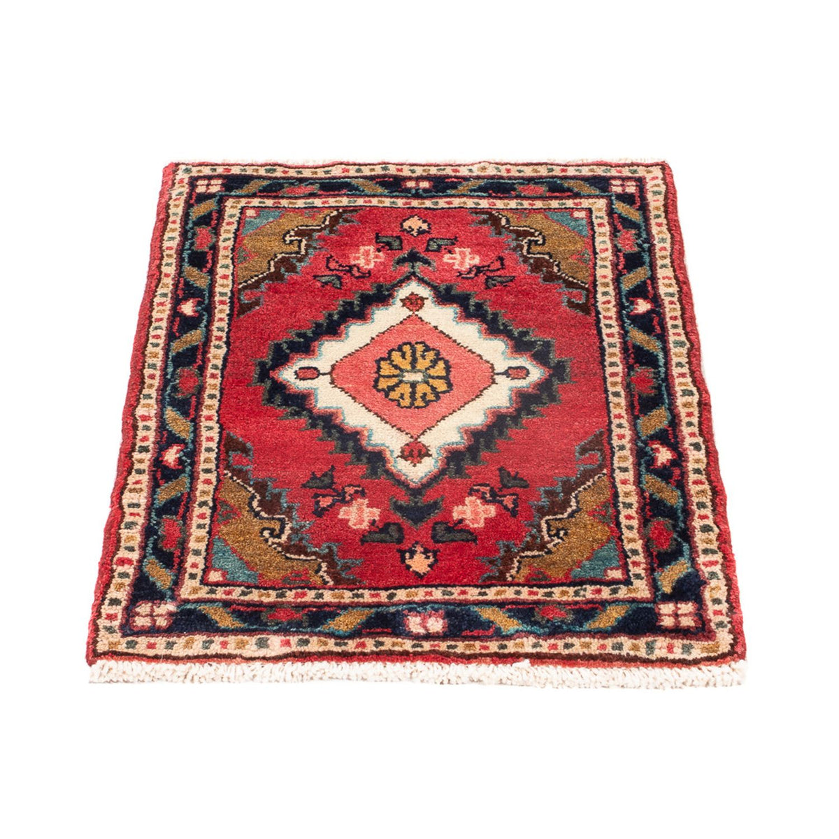 Tapis persan - Nomadic - 66 x 46 cm - rouge