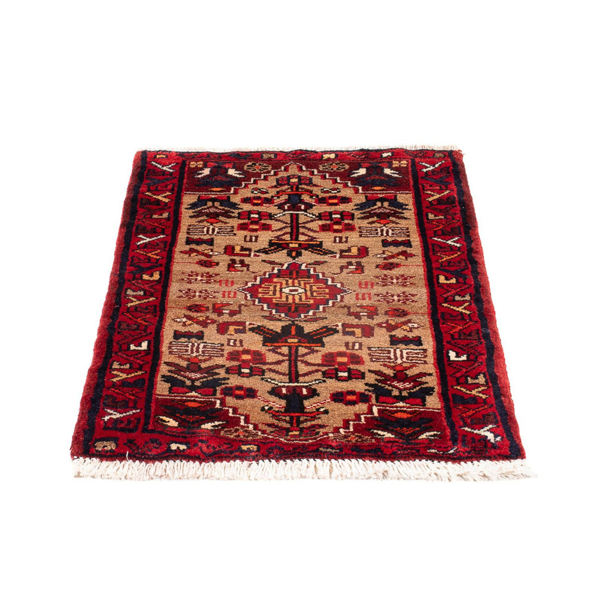 Tapis persan - Nomadic - 66 x 50 cm - marron