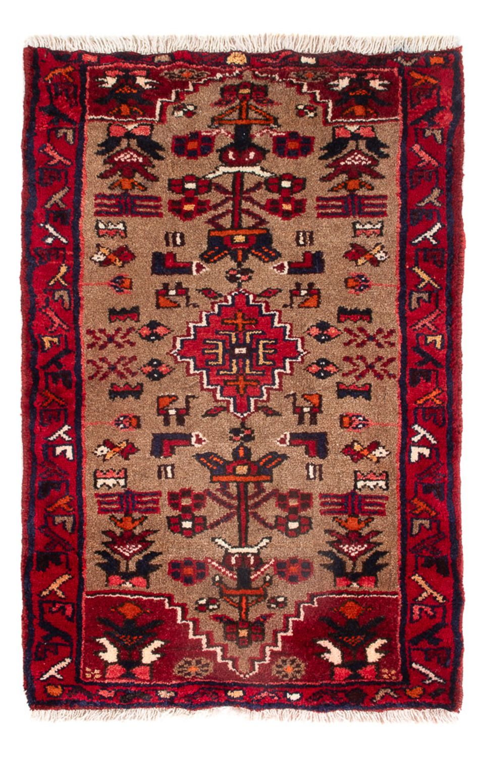 Tapis persan - Nomadic - 72 x 47 cm - marron