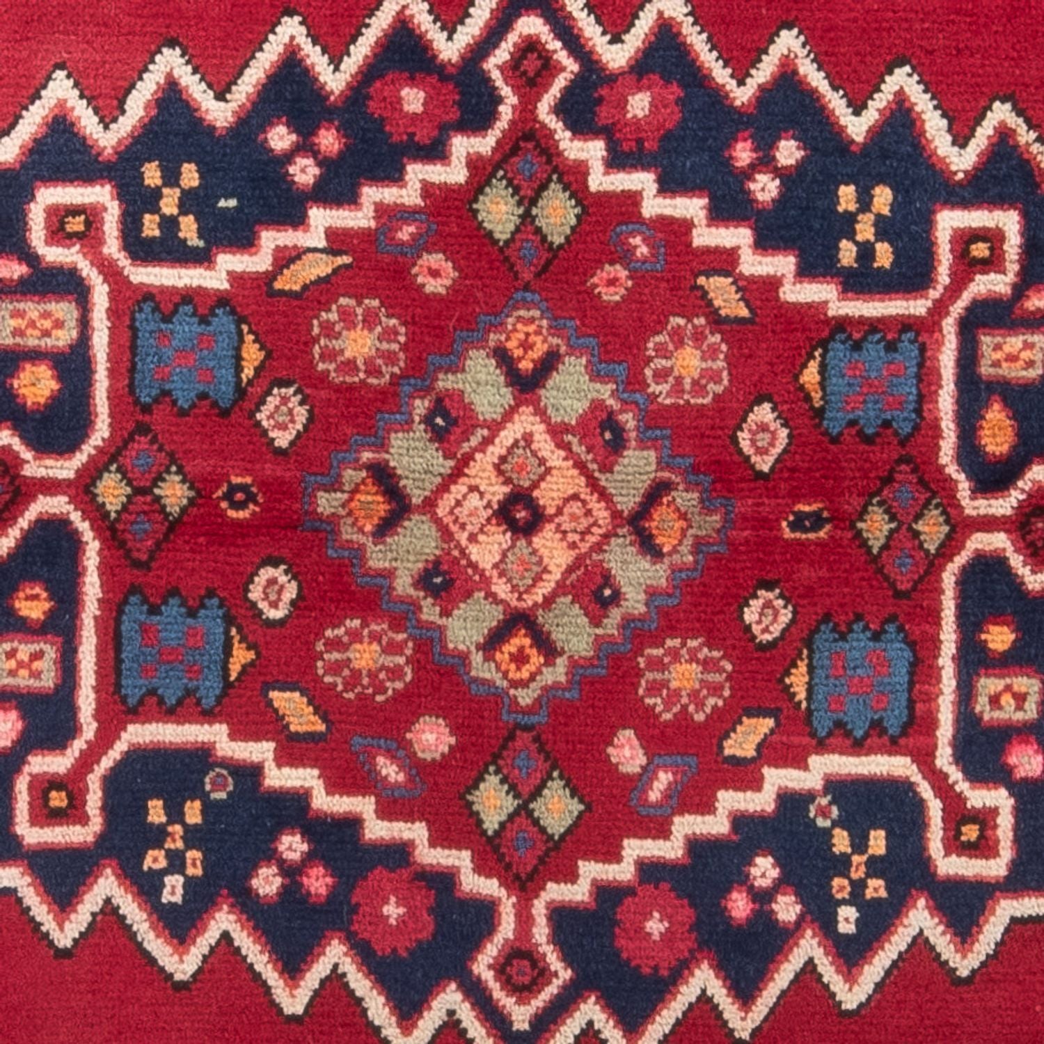 Tapis persan - Nomadic - 150 x 121 cm - rouge