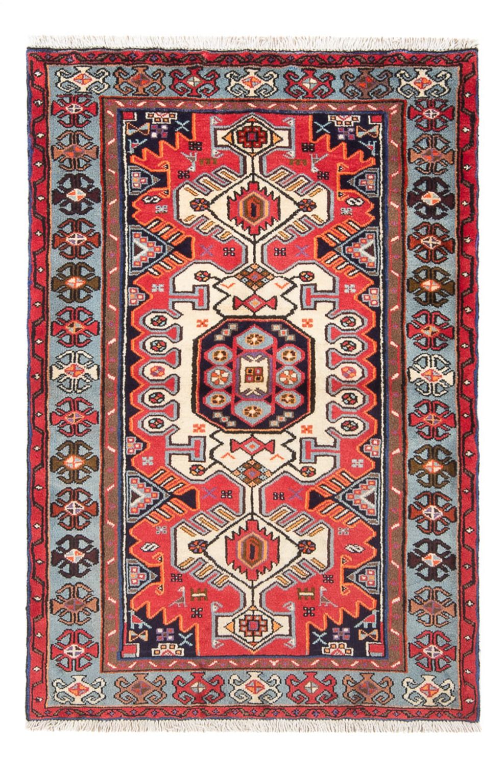 Tapis persan - Nomadic - 150 x 99 cm - rouge
