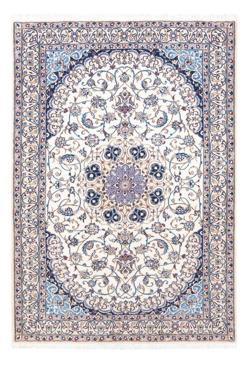 Tapis persan - Nain - Royal - 197 x 130 cm - crème