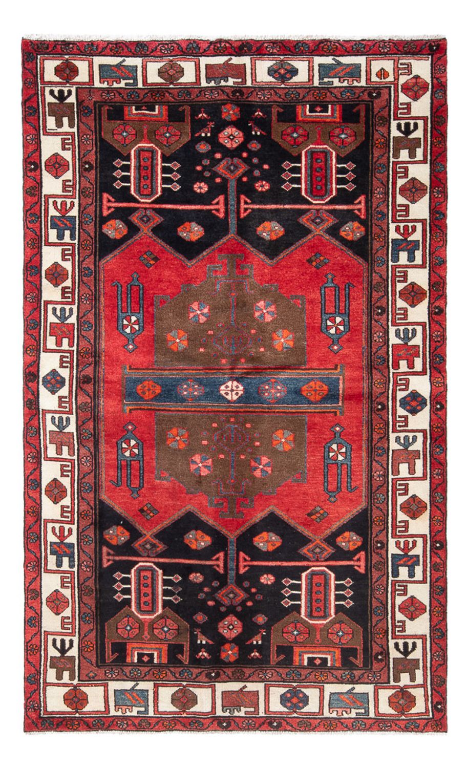 Tapis persan - Nomadic - 239 x 146 cm - rouge