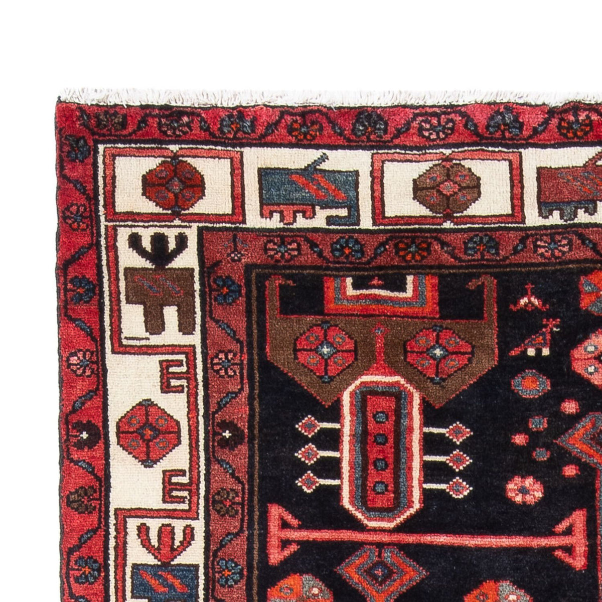 Tapis persan - Nomadic - 239 x 146 cm - rouge