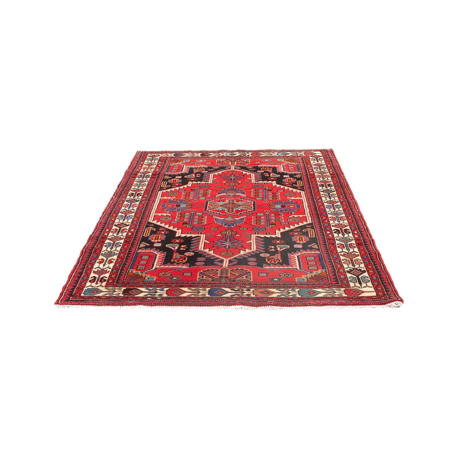 Tapis persan - Nomadic - 207 x 136 cm - rouge