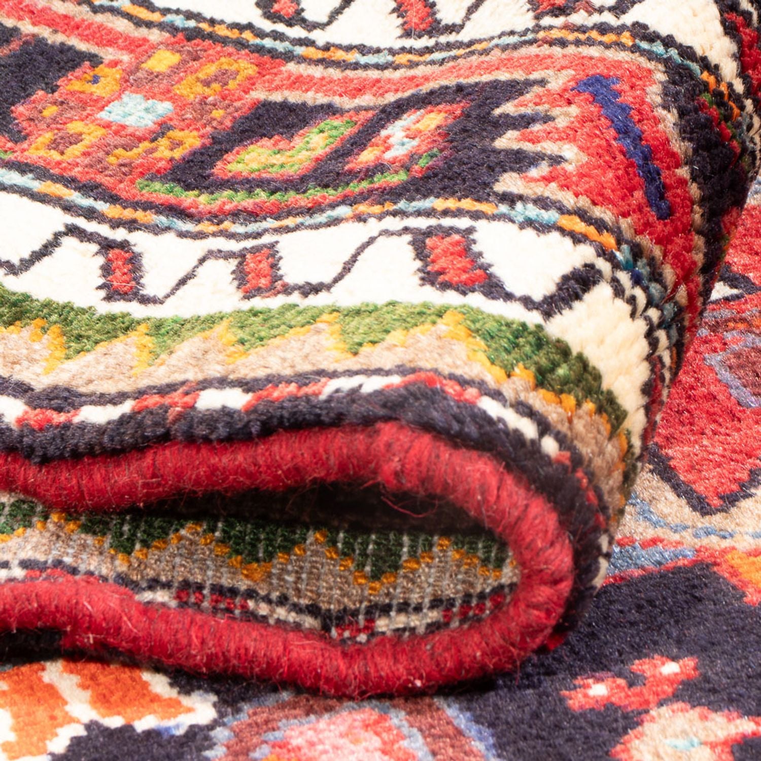 Tapis persan - Nomadic - 184 x 117 cm - rouge