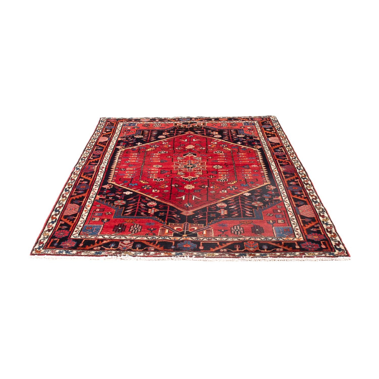 Tapis persan - Nomadic - 215 x 139 cm - rouge
