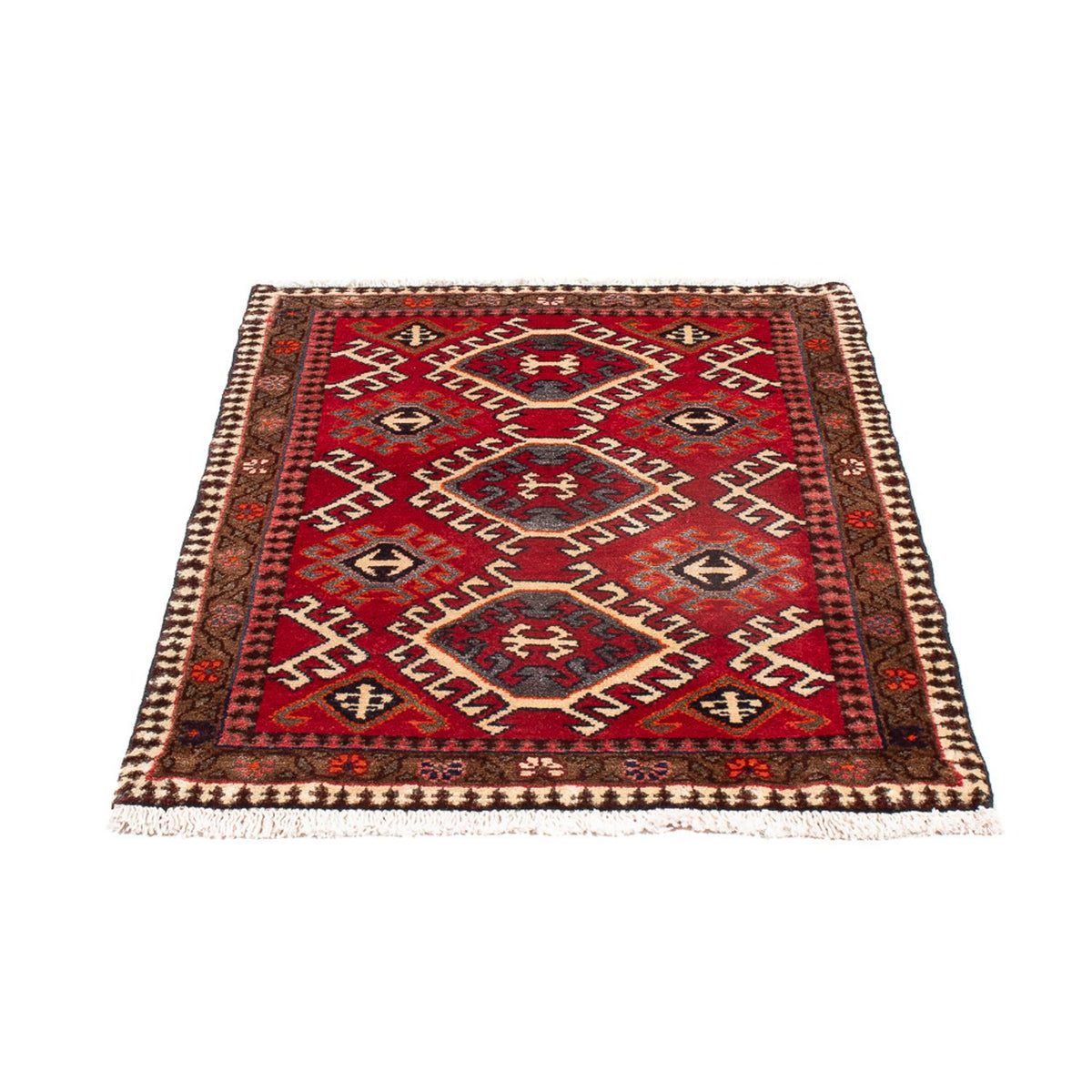 Tapis Turkaman - 89 x 67 cm - rouge
