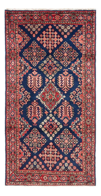Tapis de couloir Tapis persan - Nomadic - 204 x 96 cm - bleu foncé