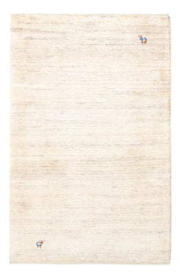 Tapis Gabbeh - Persan - 127 x 83 cm - blanc naturel