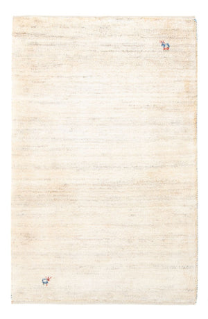 Tapis Gabbeh - Persan - 127 x 83 cm - blanc naturel