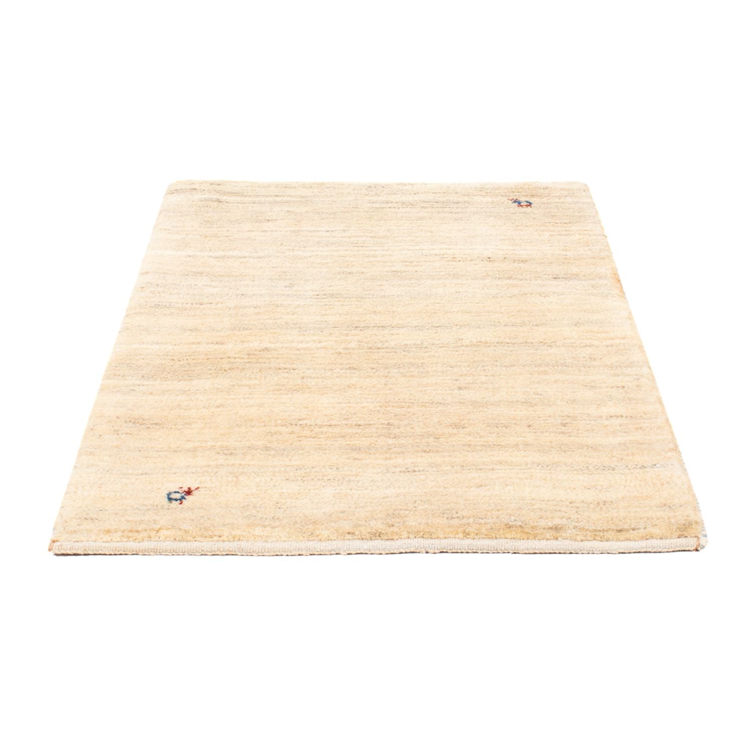 Tapis Gabbeh - Persan - 127 x 83 cm - blanc naturel