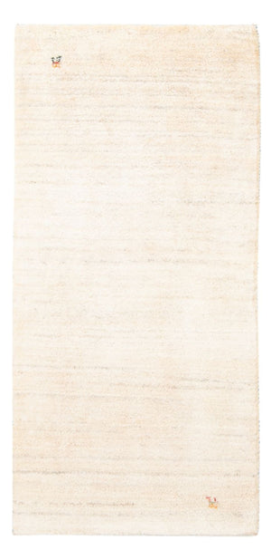 Tapis Gabbeh - Persan - 146 x 73 cm - blanc naturel