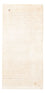 Tapis Gabbeh - Persan - 146 x 73 cm - blanc naturel