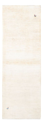 Tapis de couloir Tapis Gabbeh - Persan - 247 x 82 cm - blanc naturel