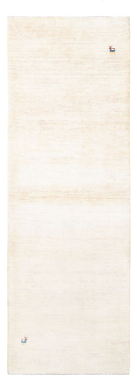 Tapis de couloir Tapis Gabbeh - Persan - 247 x 82 cm - blanc naturel