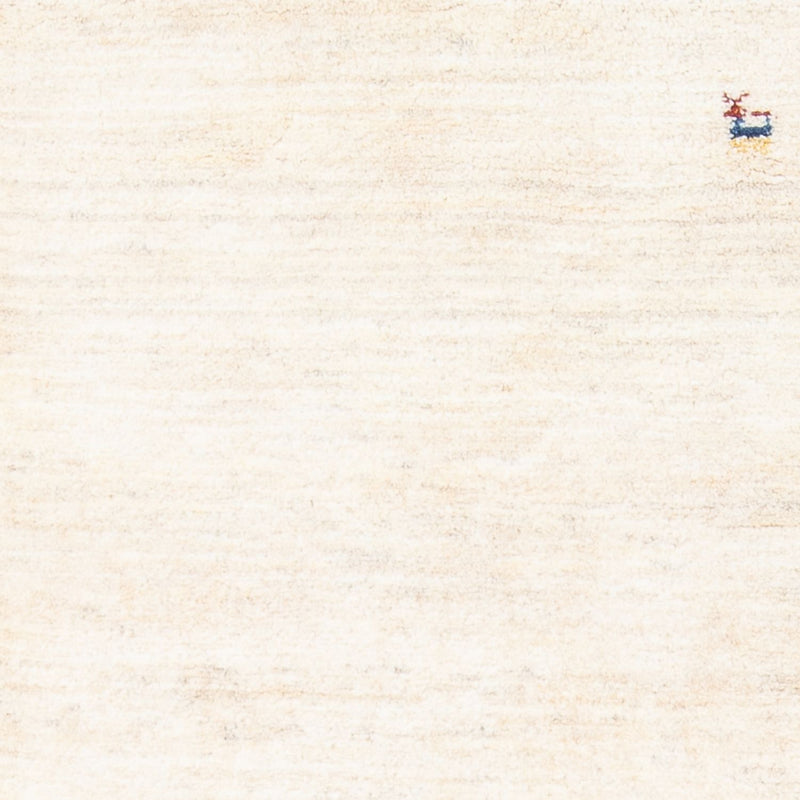 Tapis de couloir Tapis Gabbeh - Persan - 247 x 82 cm - blanc naturel