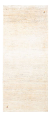 Tapis de couloir Tapis Gabbeh - Persan - 193 x 83 cm - blanc naturel