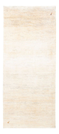 Tapis de couloir Tapis Gabbeh - Persan - 193 x 83 cm - blanc naturel