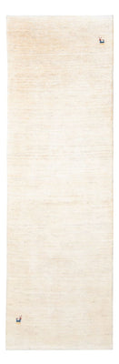 Tapis de couloir Tapis Gabbeh - Persan - 245 x 79 cm - blanc naturel