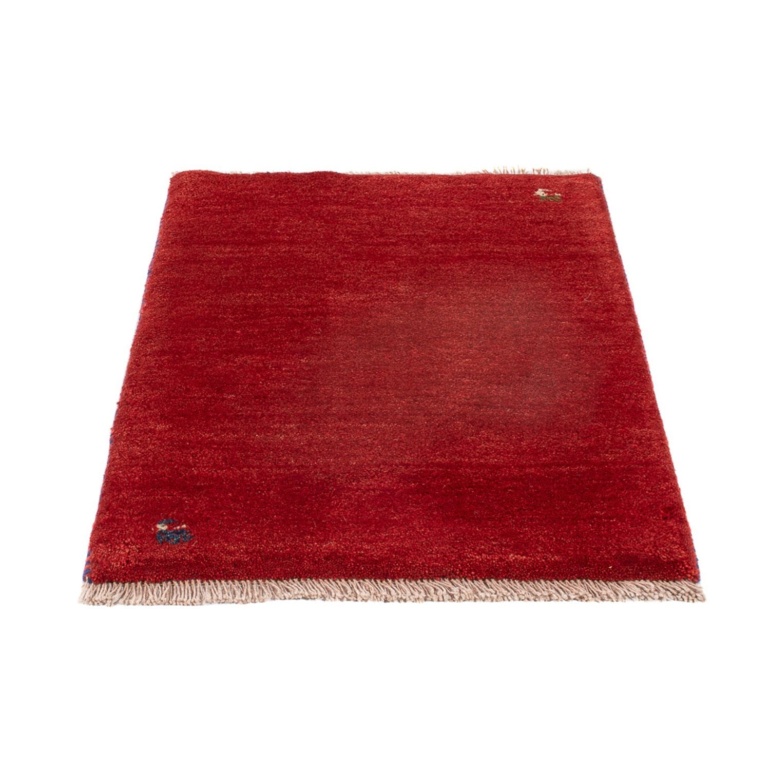 Tapis Gabbeh - Persan - 83 x 63 cm - rouge
