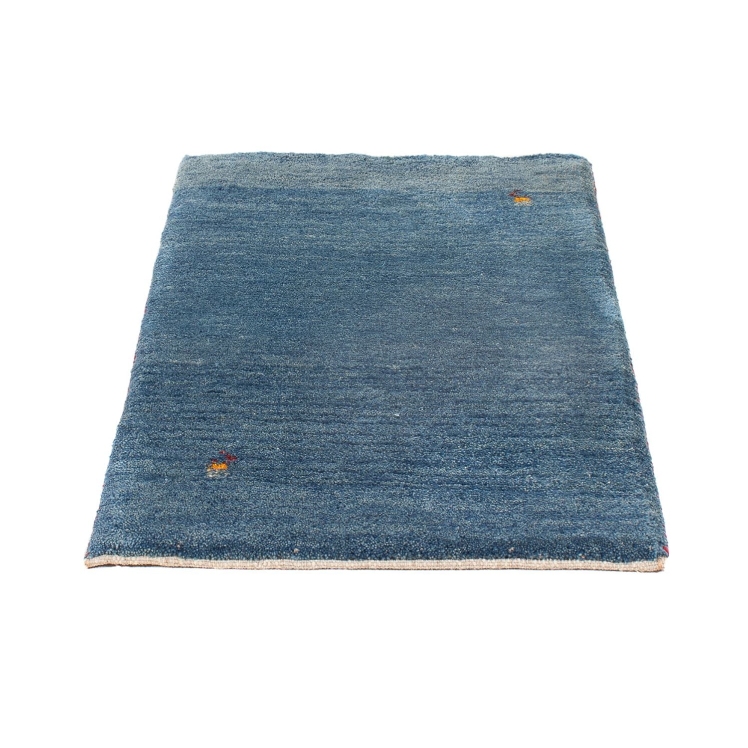 Tapis Gabbeh - Persan - 88 x 62 cm - bleu de mer