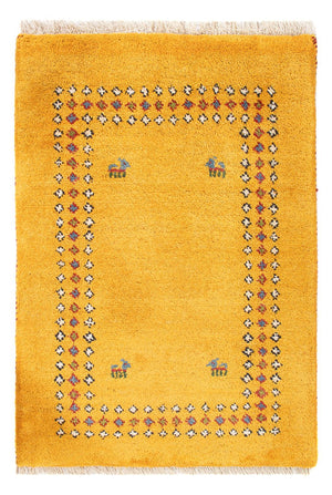 Tapis Gabbeh - Persan - 84 x 62 cm - or