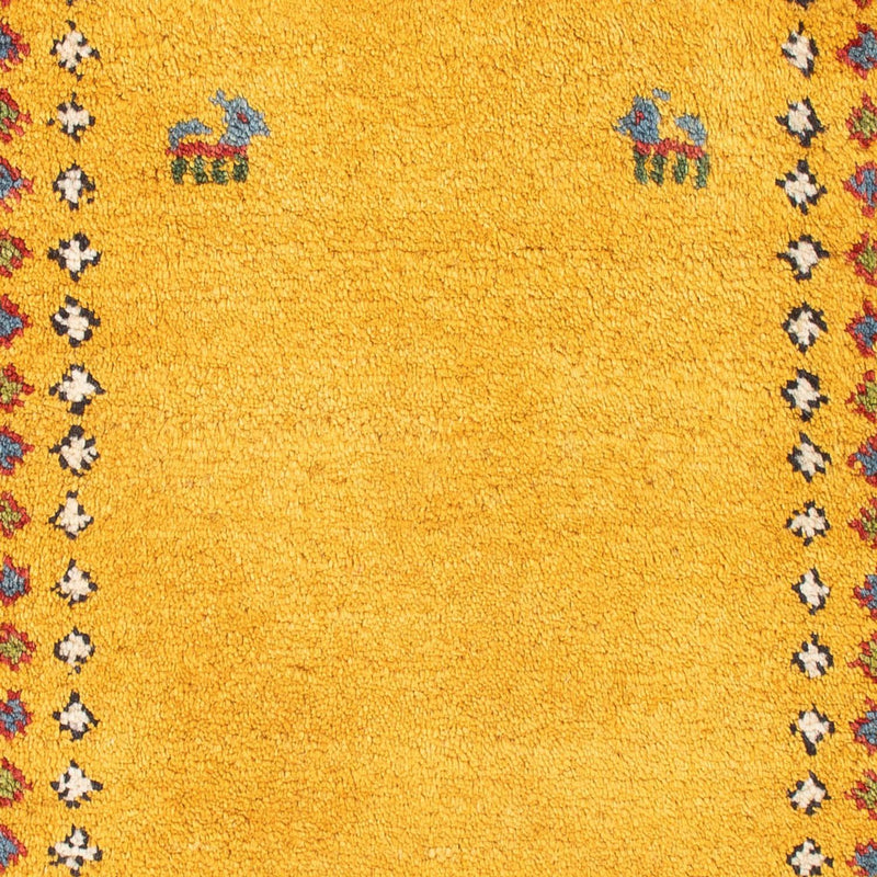 Tapis Gabbeh - Persan - 84 x 62 cm - or