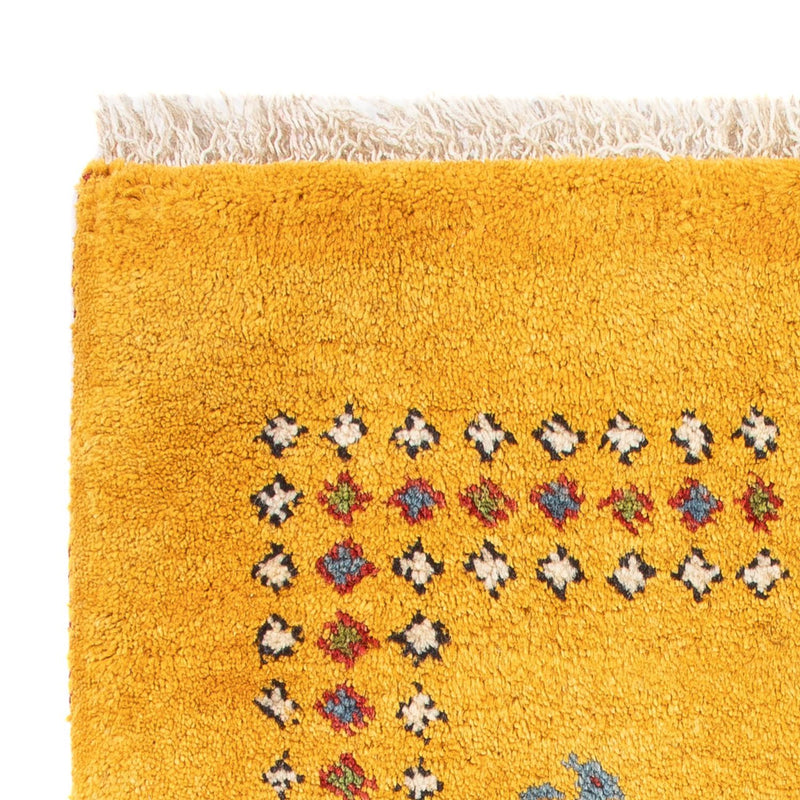 Tapis Gabbeh - Persan - 84 x 62 cm - or