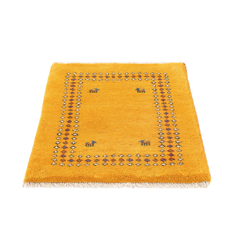 Tapis Gabbeh - Persan - 84 x 62 cm - or