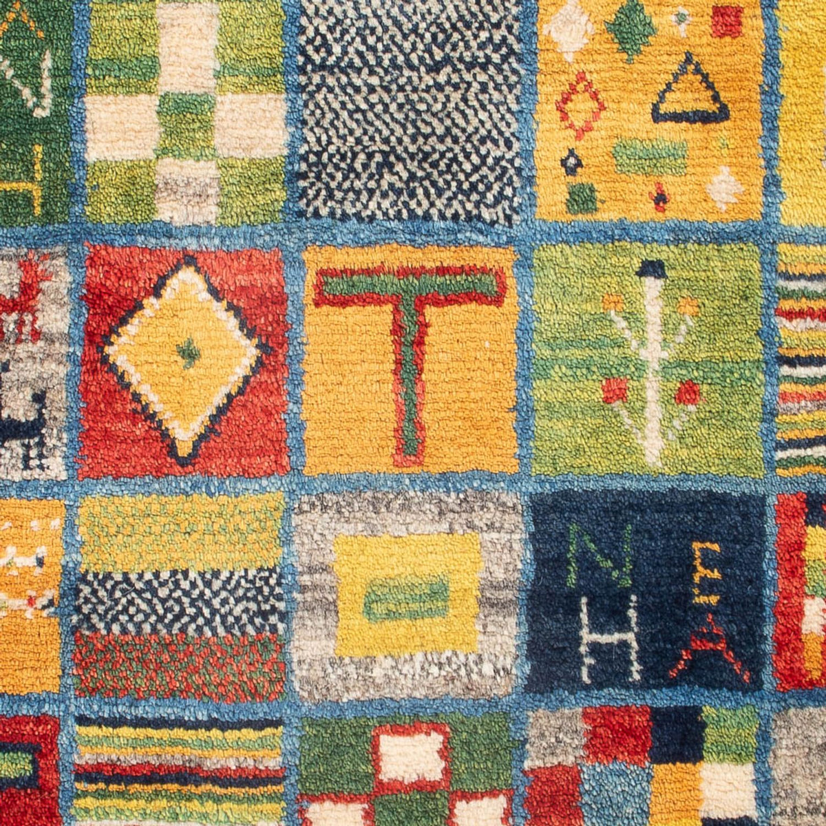 Tapis Gabbeh - Persan - 98 x 61 cm - multicolore