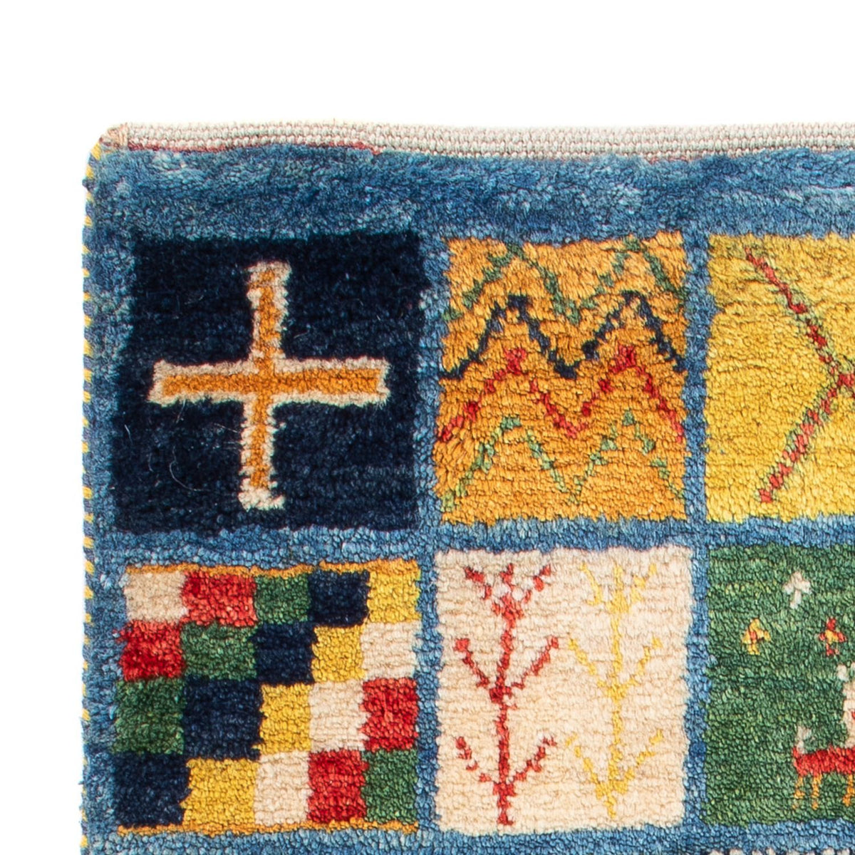 Tapis Gabbeh - Persan - 98 x 61 cm - multicolore