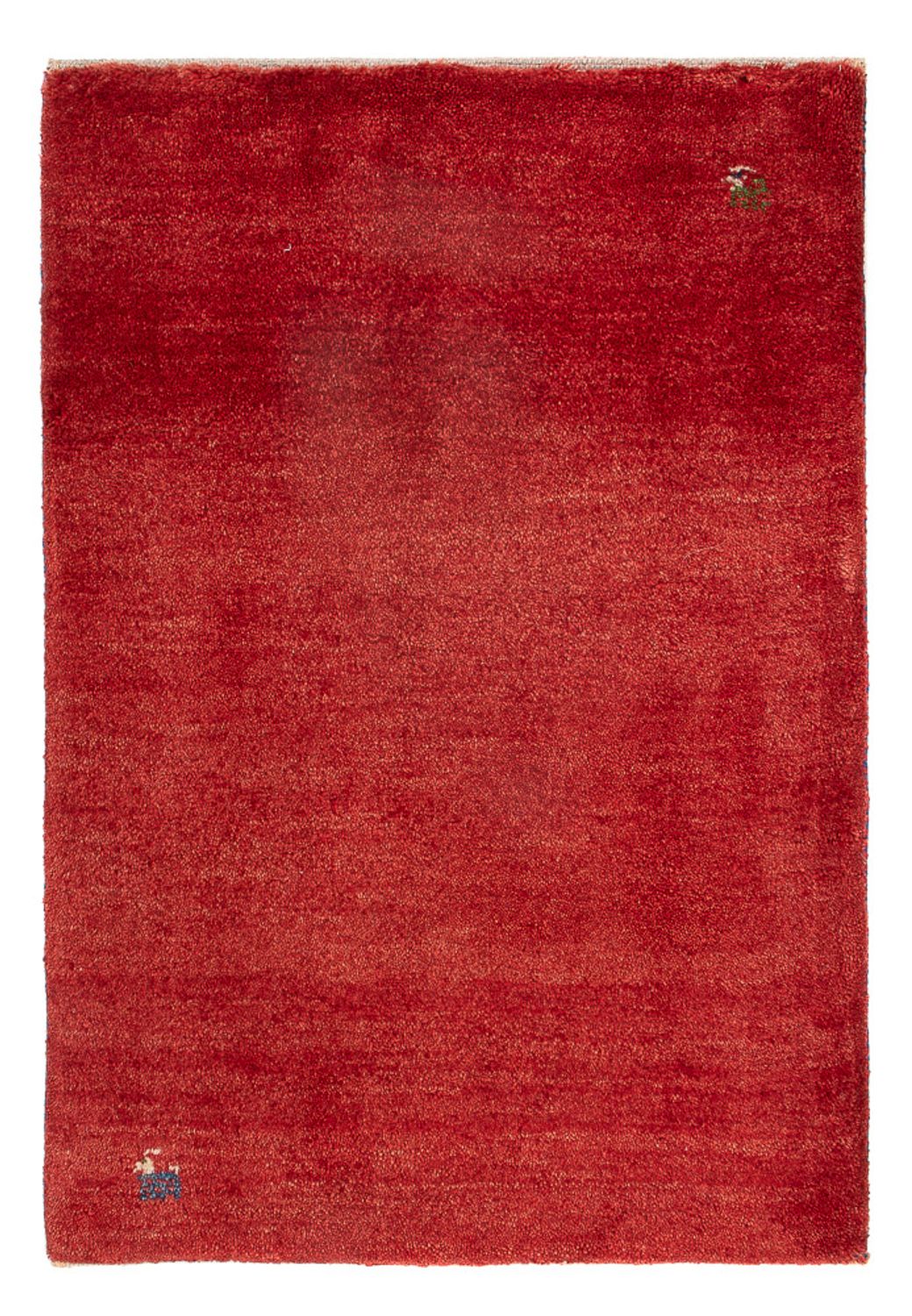 Tapis Gabbeh - Persan - 86 x 60 cm - rouge
