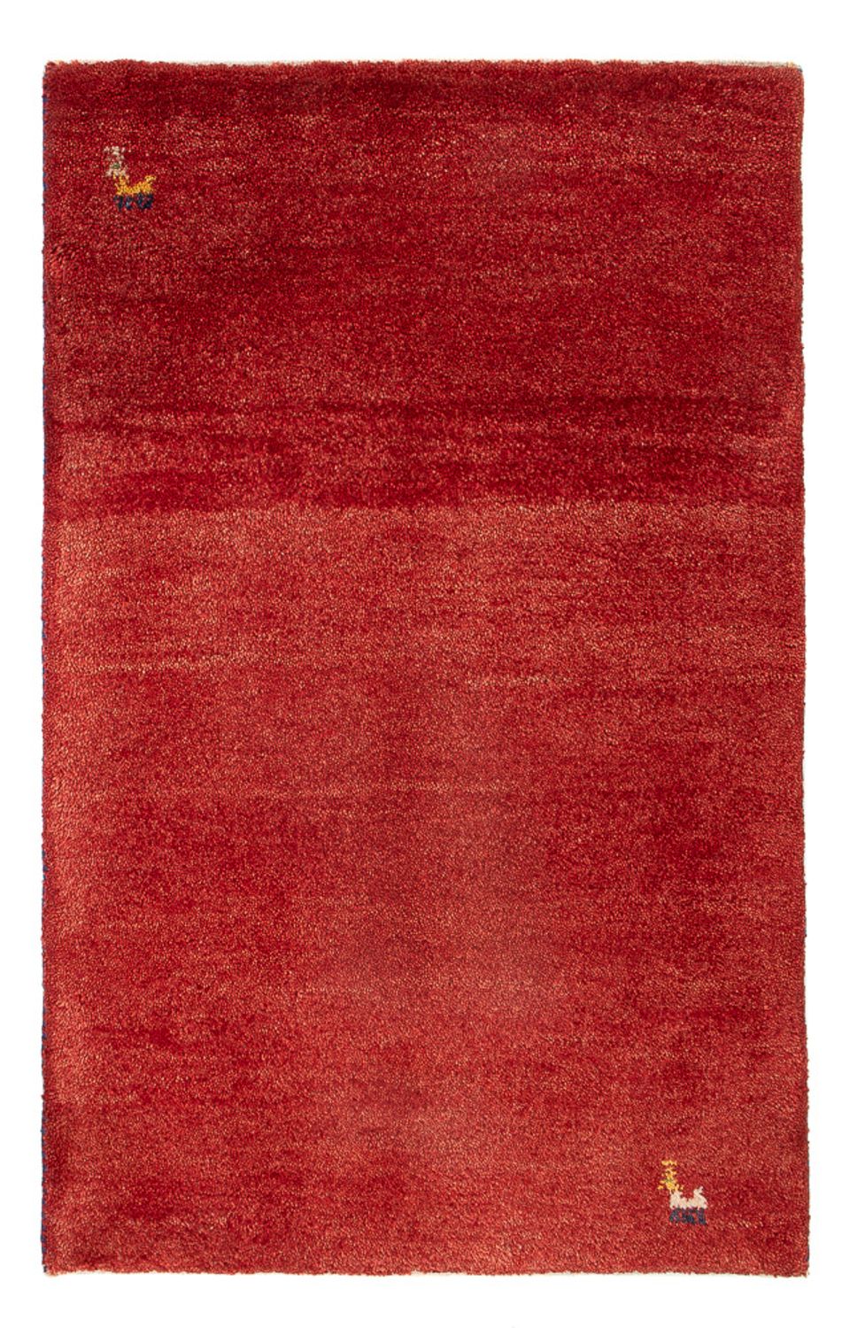 Tapis Gabbeh - Persan - 90 x 62 cm - rouge