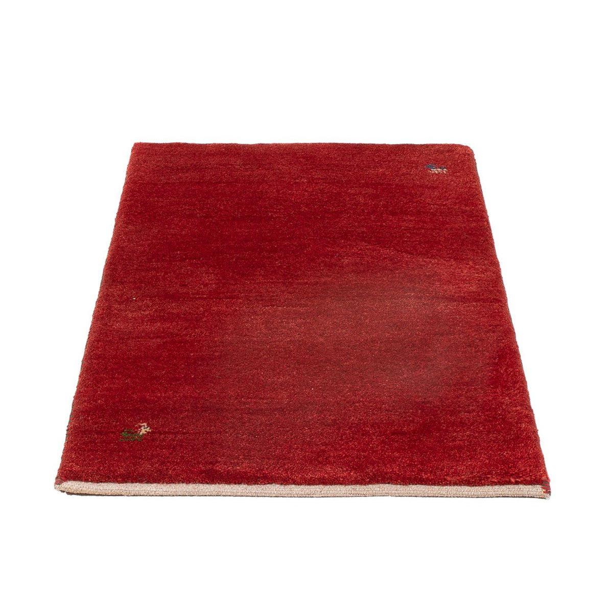 Tapis Gabbeh - Persan - 87 x 64 cm - rouge
