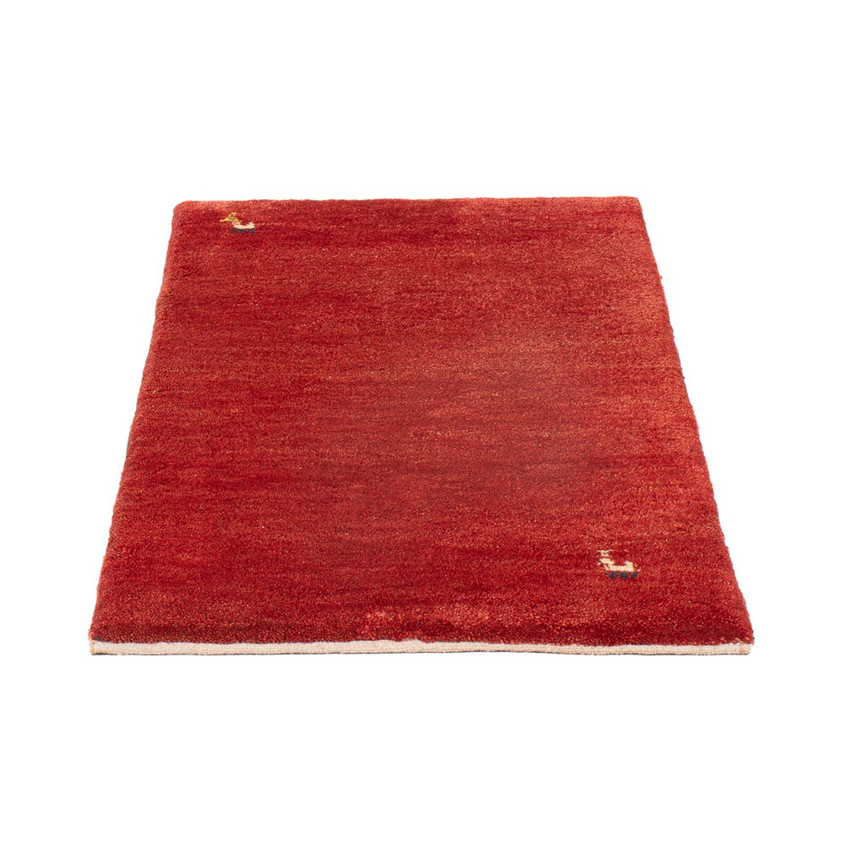 Tapis Gabbeh - Persan - 90 x 60 cm - rouge