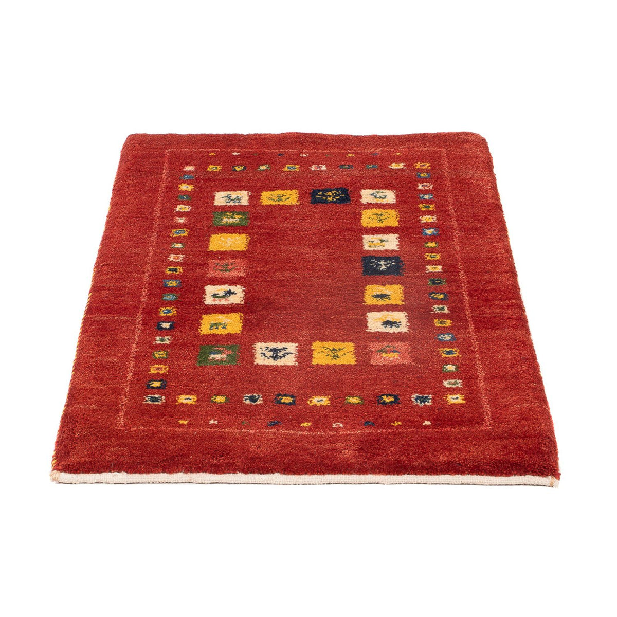 Tapis Gabbeh - Persan - 88 x 59 cm - multicolore