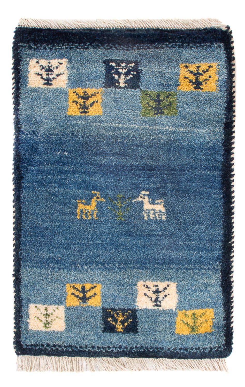 Tapis Gabbeh - Persan - 60 x 40 cm - multicolore